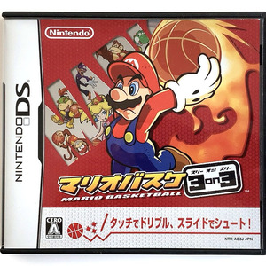 ニンテンドーDS マリオバスケ3on3 箱・説明書付き