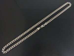 シルバー925 銀製 ネックレス 4面カット喜平チェーン 幅約5.5㎜ 長さ約50㎝