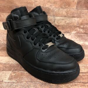 A-160 NIKE ナイキ AIR FORCE 1 エアフォース1 ハイカットスニーカー カジュアルスニーカー ブラック メンズ 24cm