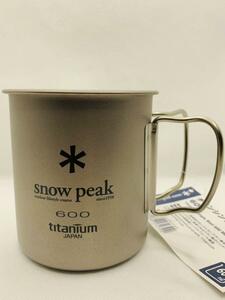 【新品】海外SNOW PEAK スノーピーク チタンマグ シングルウォール600