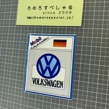 同梱OK●【ステッカー/シール♯828】モービル/Mobil/フォルクスワーゲン/Volkswagen《サイズ約7×6cm》【ビンテージ】_画像1