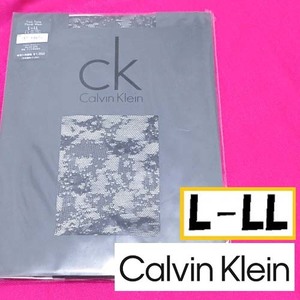  анонимность * включение в покупку приветствуется [ZZ]* новый товар Calvin Klein two цветный цветочный сетка чулки хлеб -тактный L-LL сделано в Японии GUNZE серый 