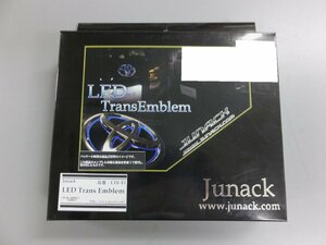 【未使用未開封・長期在庫品】JUNACK(ジュナック) LED トランスエンブレム ブルー LTE-T1 VOXY/ヴェルファイア/RAV4/ヴィッツRS/iQなど