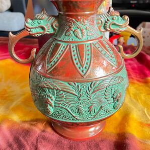 美術工芸品 桐に鳳凰文 花瓶