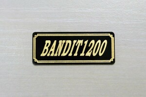 E-608-3 BANDIT1200 黒/金 オリジナル ステッカー スズキ バンディット1200 ビキニカウル サイドカバー カスタム 外装 カウル 等に