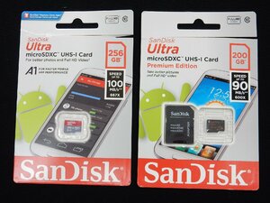 [2 pieces set ]SanDisk Ultra micro SDXC card 250GB 200GB[ returned goods OK]