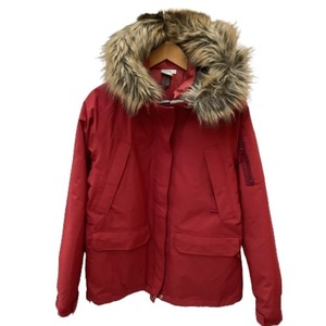 ♪♪ THE NORTH FACE ザノースフェイス レディース ３wayジャケット SIZE XL NPW61740 レッド やや傷や汚れあり