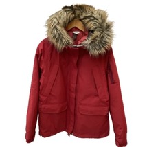 ♪♪ THE NORTH FACE ザノースフェイス レディース ３wayジャケット SIZE XL NPW61740 レッド やや傷や汚れあり_画像1