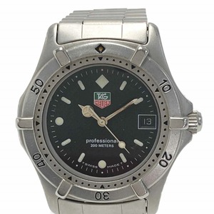 ☆☆ TAG HEUER タグホイヤー プロフェッショナル 200M デイト 962.013F ブラック クォーツ ボーイズ 腕時計 やや傷や汚れあり