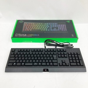 〇〇 razer レイザー Cynosa Chroma JP メンブレン ゲーミングキーボード RZ03-02262300-R3J1 傷や汚れあり