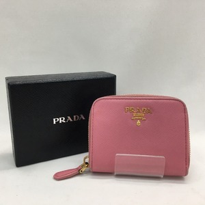 ▼▼ PRADA プラダ レディース コインケース コンパクトウォレット サフィアーノ 1M0268 ピンク 傷や汚れあり