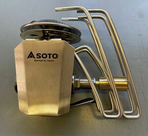 SOTO ST 340用　真鍮製ガス調節ノブ麻婆'sスロットル