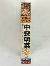 ■□J153 中森明菜 オリジナル・カラオケ 7 ベスト6 カセットテープ□■_画像3