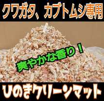 クワガタ、カブトムシの成虫管理はこれが一番！爽やかな香りの針葉樹マット☆ケース内が明るくなり生体が目立ちます！ダニ、コバエ湧かない_画像2