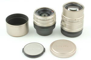 【美品】Contax Carl Zeiss Biogon 28mm f2.8 + Sonnar 90mm f2.8 2 Lens G1 G2 コンタックス ツァイス ゾナー ビオゴン 955@Xz
