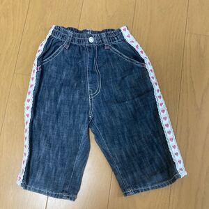 デニムハーフパンツ 女児 半ズボン