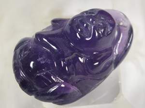  half price sale ^v# dragon ..# amethyst ( purple crystal ) cloth sack top 28mm prompt decision f36*^V