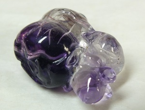 ^v# dragon ..# amethyst ( purple crystal ) luck . top 22mm prompt decision v50*^V