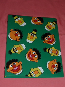  ultra rare! retro Sesame Street character bar to&a- Neal -z leaf binder -*