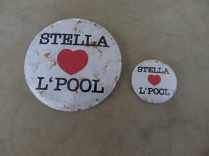 STELLA L'POOL缶バッチ2点セット　ステラ・マッカートニー？　Stella McCartney/Beatles/ビートルズ