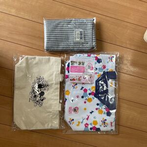 ミニトートバッグ2点 エコバッグ1点