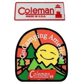 Coleman コールマン 防水加工ステッカー 2枚セット