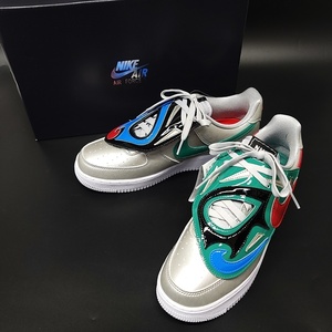 WC030 NIKE ナイキ AIR FORCE 1 '07 LV8 LUCHA LIBRE エアフォース1 ルチャリブレ DM6177-095 US9 27cm シルバー スニーカー ●80