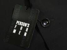 未使用 パーソンズ フォー メン PERSON'S FOR MEN 重宝◆ブラック スーツ ウエストアジャスター付き YA4_画像5