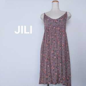 ☆JILI　キャミソールワンピ　チュニック　M　モーヴピンク　