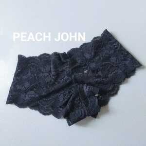 ☆◎未使用　PEACH JOHN　ノーショウローライズ　S　黒　ショーツ　総レース