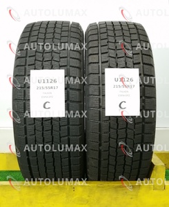 215/55R17 93Q Falken ESPIA EPZ 中古 スタッドレスタイヤ 2本セット 送料無料 215/55/17 ファルケン U1126.C