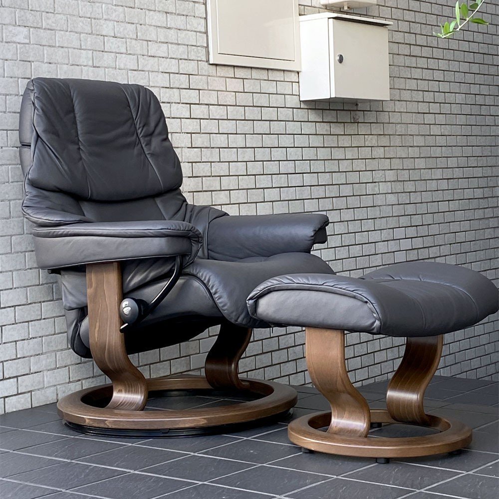 EKORNES エコーネス Stressless オットマンセット Wing M 公式ウェブサイト EKORNES エコーネス ストレスチェア ウィング リクライニングソファ