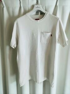 Lサイズ 1円 正規美品 SUPREME シュプリーム S/S Pocket T ヘビーウェイトポケットTシャツ ホワイトメンズ 白 エアフォース1 ボックスロゴ