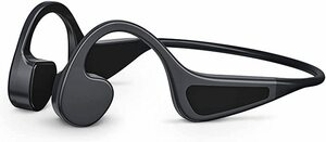 黒 【2022新登場 骨伝導イヤホン Bluetooth5.0】 Podick ワイヤレスイヤホン 耳掛け式 マイク付き ハンズ