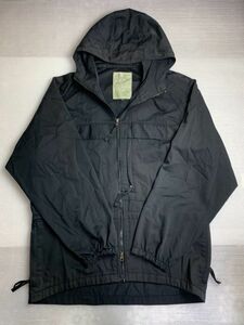 韓国製　HOOD STYLE STOCK NO.302 マウンテンパーカー　サイズL★フルジップジャケット アウター★黒 ブラック★▽2-95