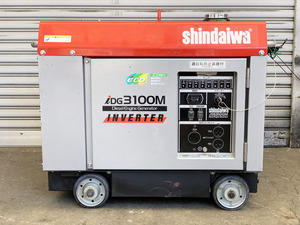 shindaiwa/新ダイワ 3.1kVA ディーゼルエンジン インバータ発電機 IDG3100M No.7