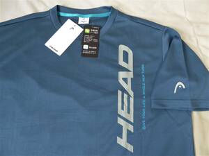 HEAD ヘッド 抗菌防臭 吸水速乾 ストレッチ トレーニング 半袖Tシャツ　LL　青