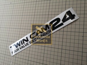 ★送料無料★トヨタ　TWINCAM24　カッティングステッカー　横幅40cm　　ヘラフラ　JDM　USDM　旧車