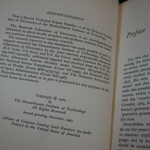 ab28/洋書■Aspects of the theory of syntax 構文理論の解釈 Noam Chomsky 1965の画像4