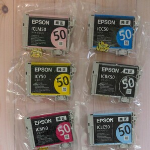 EPSON エプソン純正インクカートリッジ IC6CL50（6色セット）★新品ですが難あり