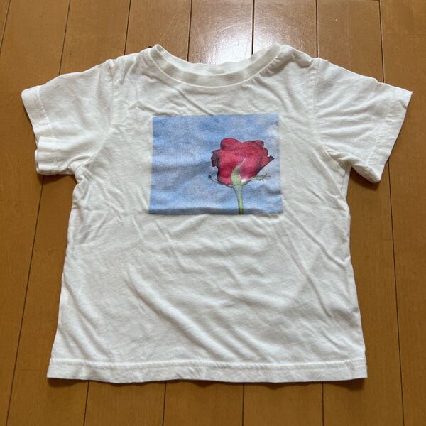 子供服 petit main 花柄Tシャツ 100cm