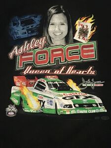 Ashley Force Tシャツ　ドラッグ　NHRA ファニーカー　レース　レーシング　ビンテージ　アメリカ　マッスルカー