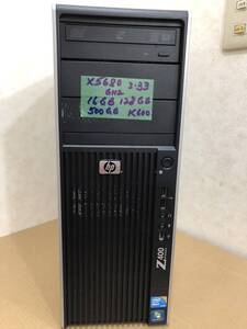 HP Z400 X5680 3.33GHZ 16GB 128GB SSD 500GB HDD NVIDIA QUADRO 600 WIN 10 PRO WPS OFFICE 動作確認