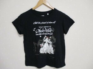 ★　ユニクロ　白雪姫　★　半袖Tシャツ　M　黒（20705）レディース