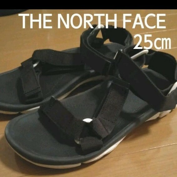 THE NORTH FACE　 vibram　サンダル　メンズ　ブラック　25㎝　ノースフェイス　海　プール　アウトドア　スポサン