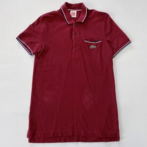 LACOSTE ラコステ ライブ ポロシャツ ワニ えんじ色 3