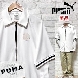 ☆美品☆ PUMA プーマ メッシュ ジップアップ トラックジャケット 半袖