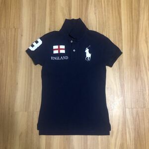 ラルフローレン　ポロシャツ　レディース　M ネイビー　ビッグポニー RALPH LAUREN