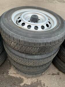 Y719 155/80R14 88/86LT DUNLOP ダンロップ 2019年 PCD100 4H 5J PROBOX SUCCEED NCP165 4本セット