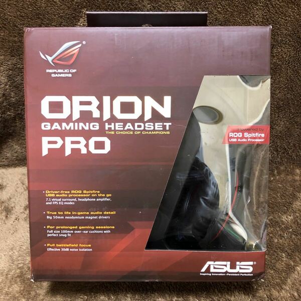 近日削除 ASUS ROG　Orion (オリオン) Pro ゲーミングヘッドセット